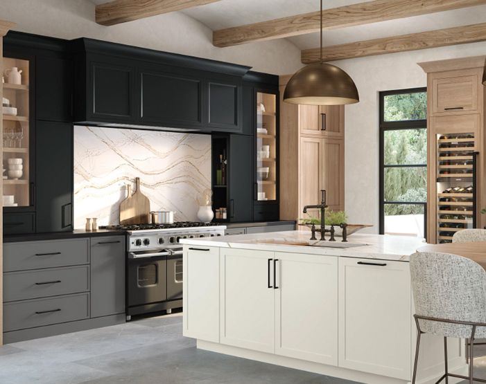 marble countertops in an elegant kitchen